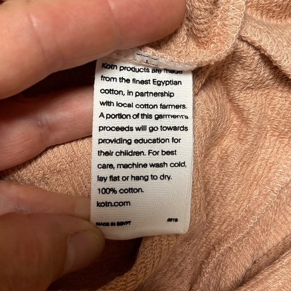 NWT KOTN Culotte Sweatpant in Plaster Pink - Picture 6 of 7